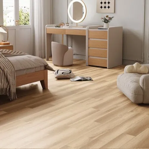 Piso vinilico click SPC Madera Calida alto transito